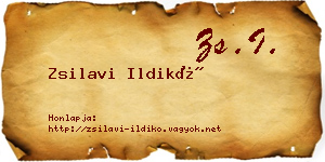 Zsilavi Ildikó névjegykártya