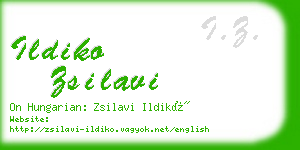 ildiko zsilavi business card